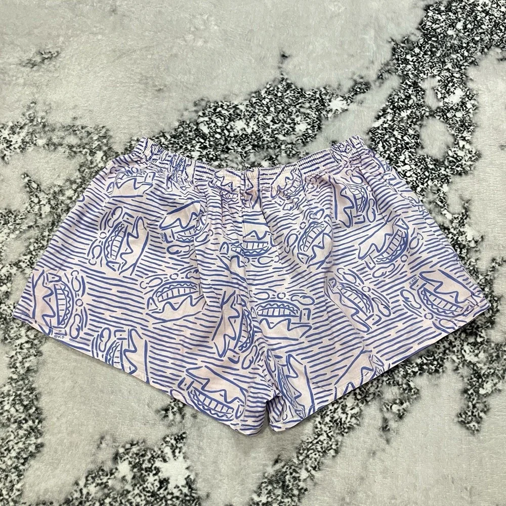 Bonds Australia Boxer‎ Shorts Mens Sz Large Blue Graphic Print Cotton Lounge